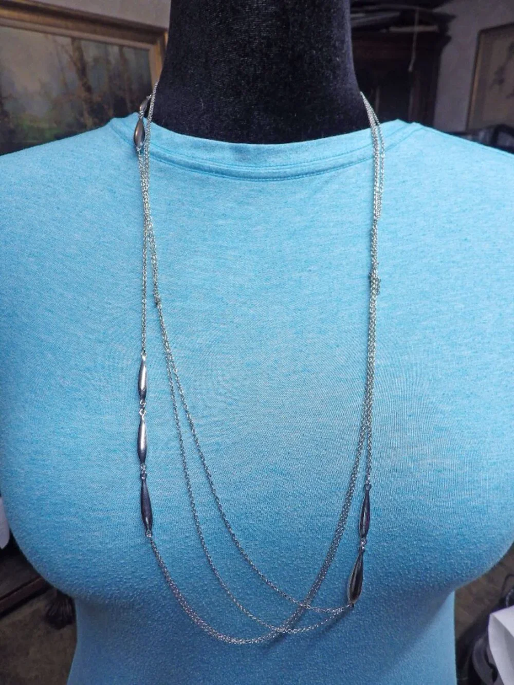 Silver Tone Lot of Necklaces 720G2